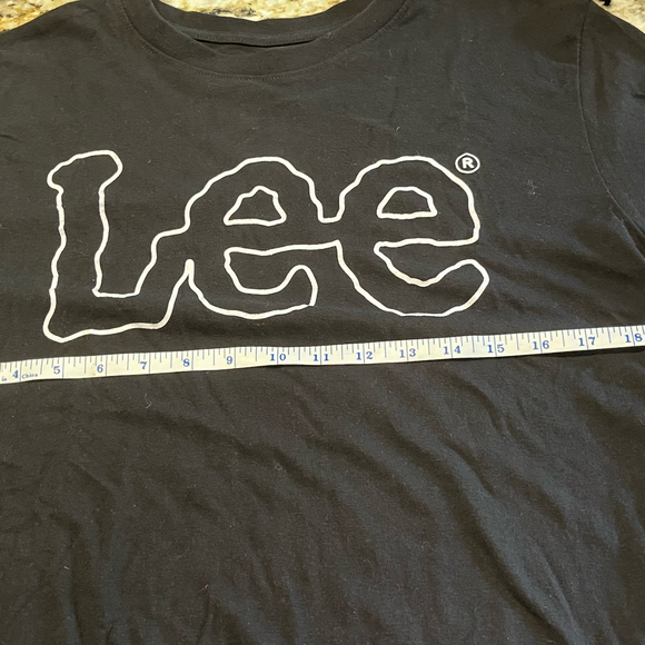Lee Mens Short Sleeve Logo Graphic Crew Neck T-Shirt - Picture 4 of 4